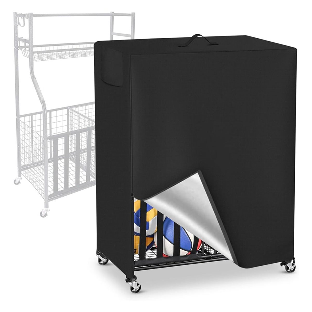 Sports Equipment Organizer Rack - Housse de support de basket-ball, housse