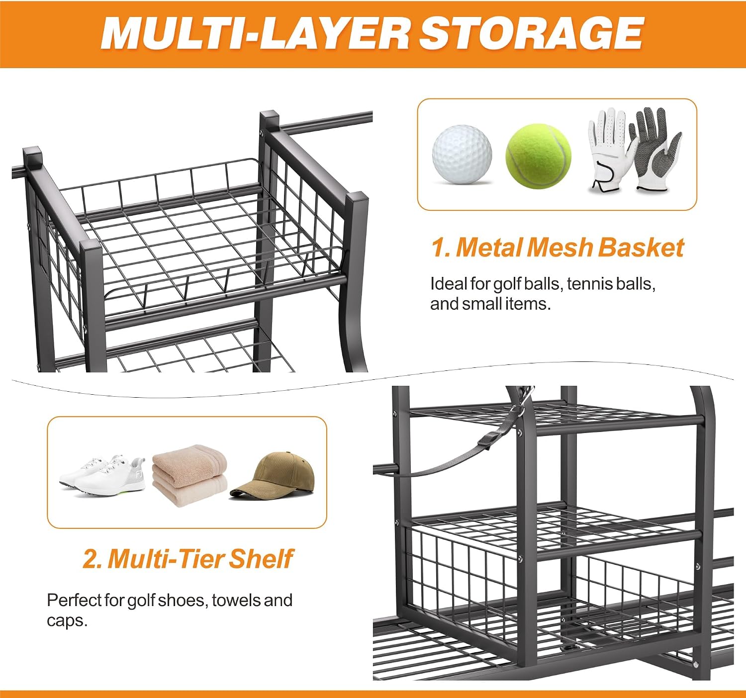 Support de rangement pour sac  - Sports Equipment Organizer Rack avis et prix