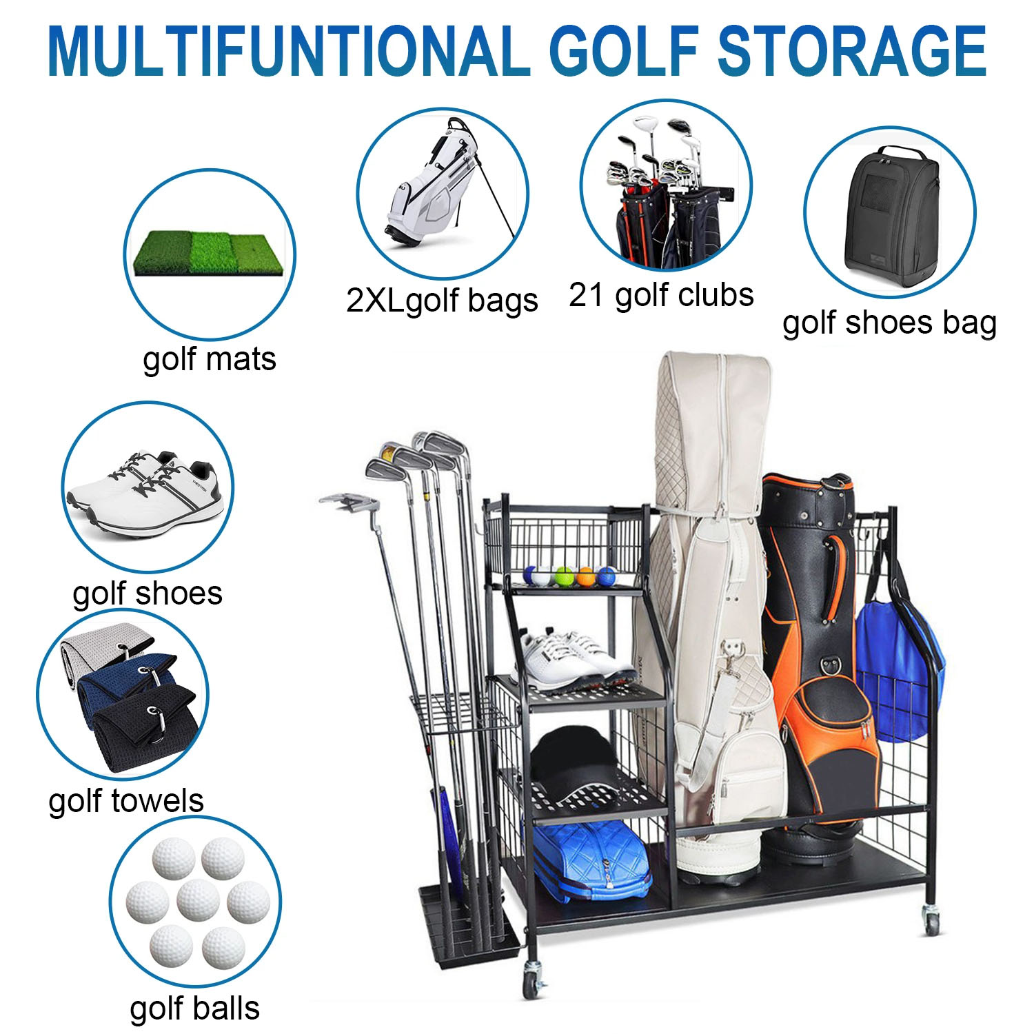 Support de rangement de sac de - Sports Equipment Organizer Rack avis et prix