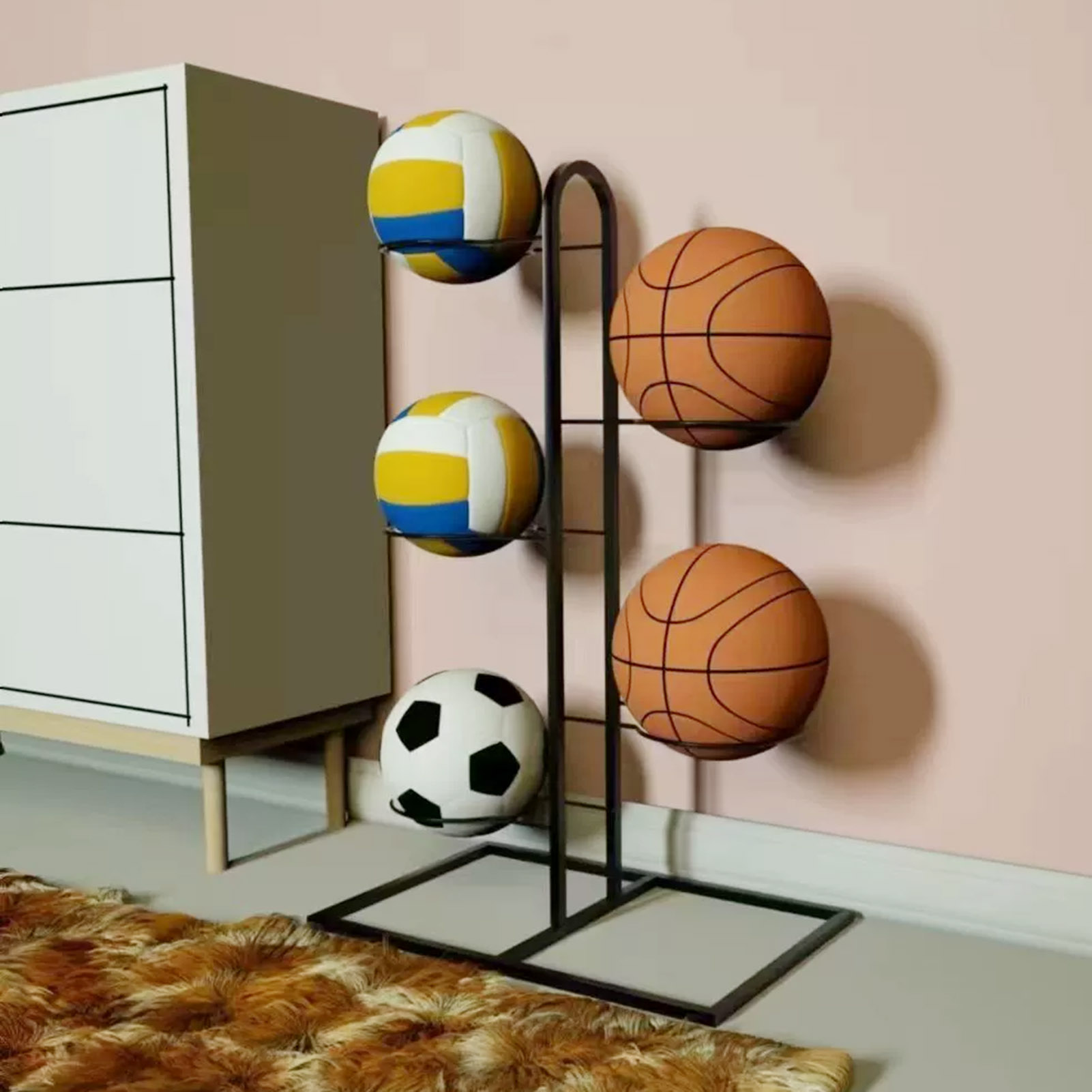 Support de basket-ball pliable - Sports Equipment Organizer Rack avis et prix